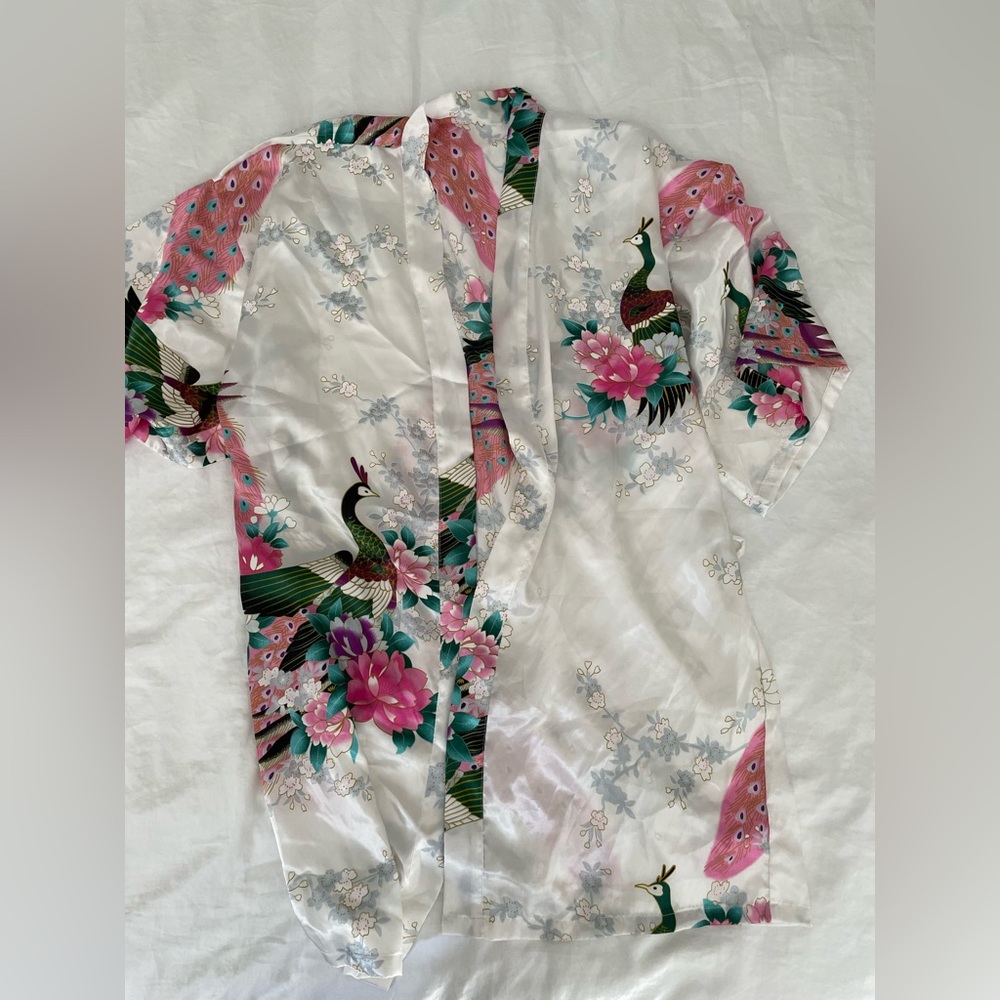 Satin robe